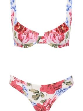 Laguna Bikini Romantic Floral Set NWT